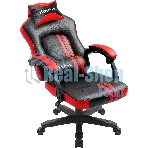 Кресло Defender MERCURY BLACK/RED черный/красный, экокожа