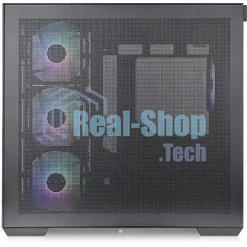 Компьютерный корпус Thermaltake View 380 TG ARGb черный без БП ATX 6x120мм 2x140мм 1x200мм 2xUSB3.0 audio bott PSU