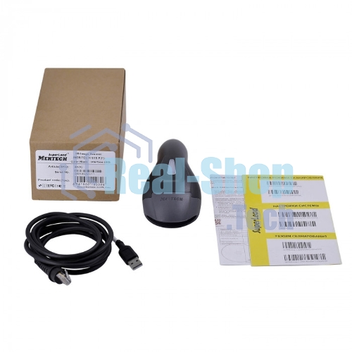 Сканер штрих-кода ручной Mertech 610 P2D SuperLead (4830) 1D/2D имидж, проводной, 100 скан/сек, USB-HID; USB-COM, черный