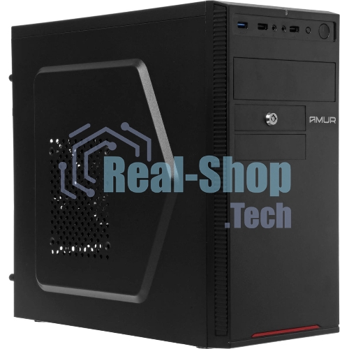Компьютер Amur Нарвал B7I21 MT i3 12100 (3.3) 16Gb SSD 256Gb UHDG 730 FreeDOS GbitEth 400W мышь клавиатура черный (RUS) (2147002)