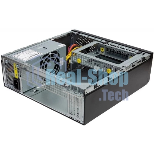 Компьютерный корпус с блоком питания 250Вт. Сase Foxline mITX 250W TFX, 2xUSB 3.0, черный Trim, powercord