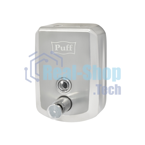 Дозатор для жидкого мыла из нерж. стали Puff-8705 хром, 500 мл, 17х12х12 см с ключом