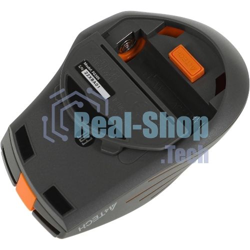 Мышь беспроводная A4Tech Fstyler FG30S серый/оранжевый, 2000 dpi, радиоканал, USB, кнопки - 6