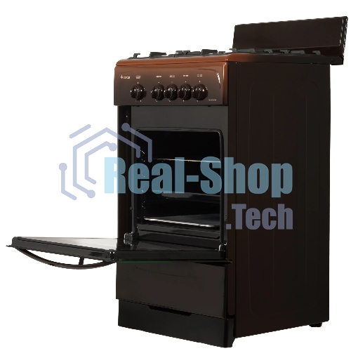 Плита газовая Gefest CG 50М02 К83 коричневый, конфорок 4 шт, духовка 42 л, 50 см x 85 см x 53 см