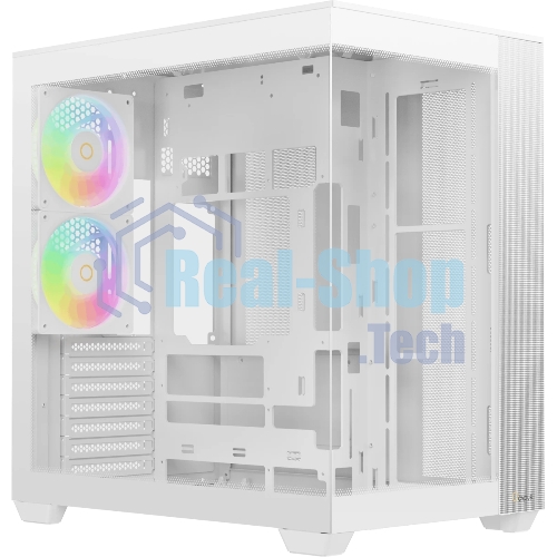 Корпус Ocypus Delta C74 ARGB White, Midi-Tower, белый, 2 x 120 мм