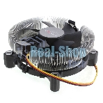 Кулер для процессора Crown CM-80 v2 серебристый/черный, 75 мм, алюминий, 2200 об/мин, 22 дБ, 3 pin, 65 Вт, 42 мм