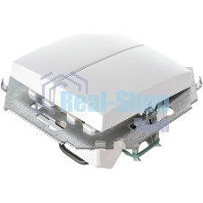 Механизм выключателя 2-кл. СП Simon15 16А IP20 бел. Simon 1591398-030