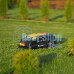 Робот-газонокосилка Denzel Grass Master 1000, ультразвуковой датчик, 3 Ач, LCD дисплей, Wi-Fi
