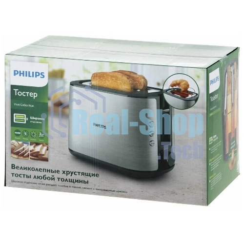 Тостер Philips HD2650/90 950Вт, 2 отделения для тостов, 8 режимов приготовления