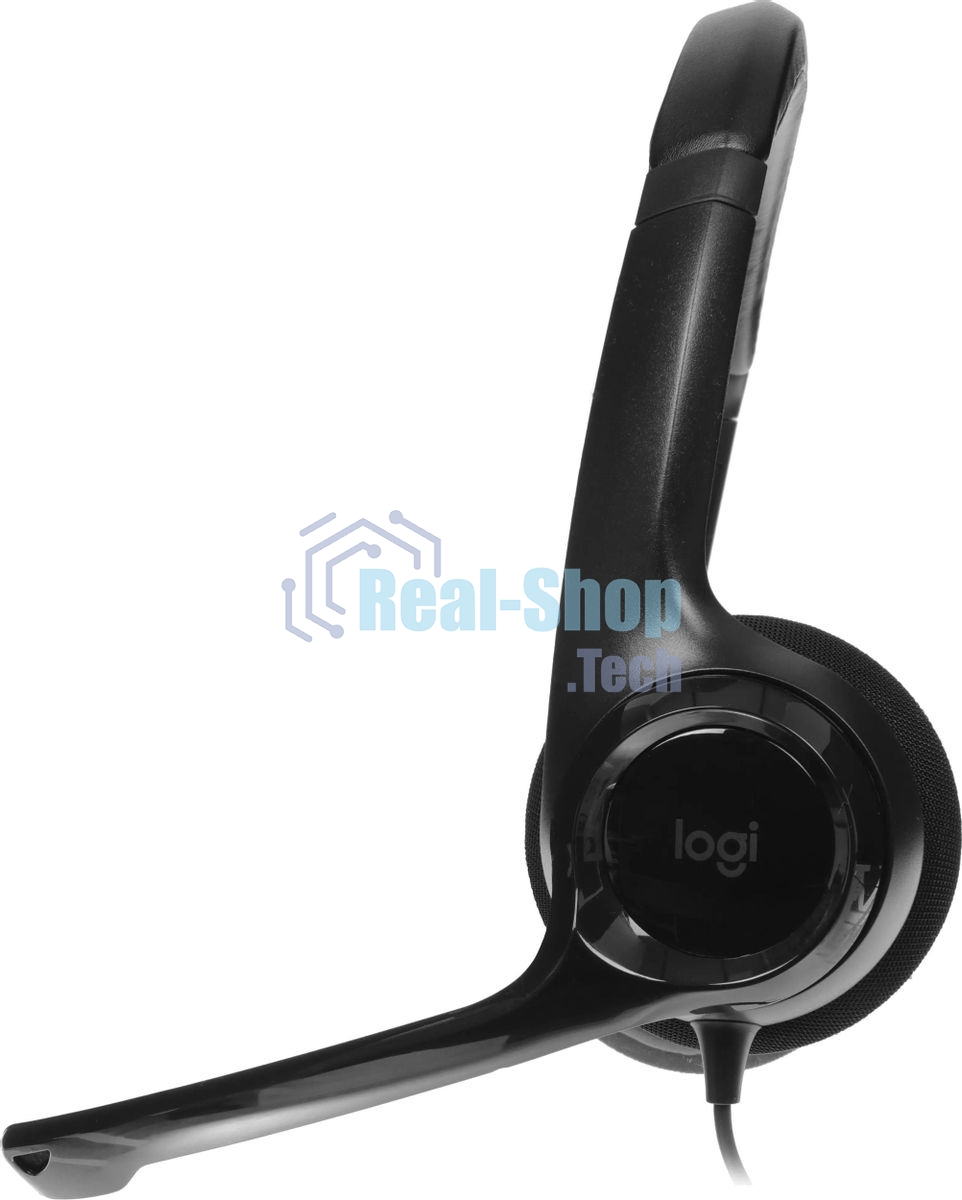 Гарнитура Logitech H390 чёрный, проводная, USB