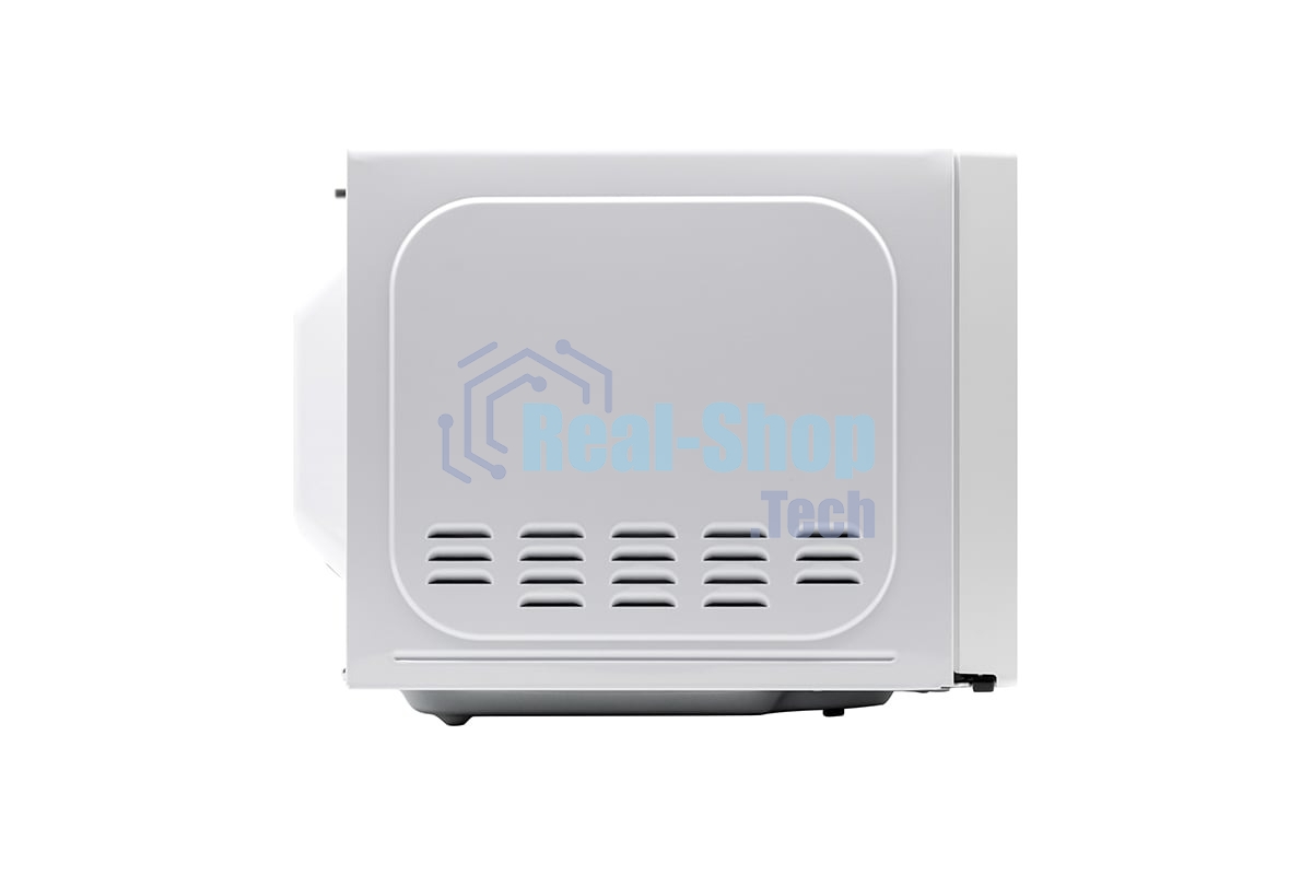 Микроволновая печь General Electronics GE MS120W белая, 20 л, 700 Вт, переключатели — поворотный механизм