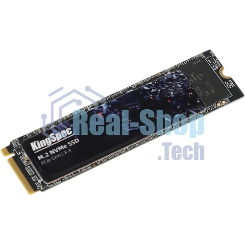 Накопитель SSD KingSpec NE-512, 512Gb, M.2 2280, PCIe 3.0 x4, NVMe, R/W 2400/1700