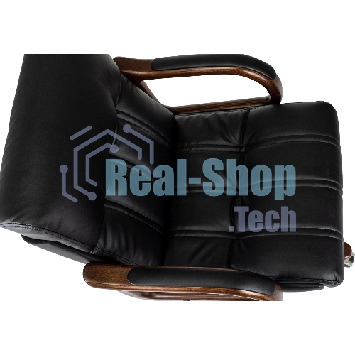 Кресло Бюрократ T-9932W-LOW-Eco черный, экокожа