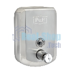 Дозатор для жидкого мыла из нерж. стали Puff-8705 хром, 500 мл, 17х12х12 см с ключом