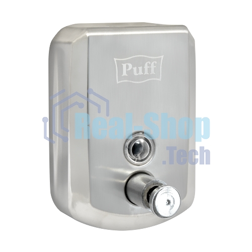 Дозатор для жидкого мыла из нерж. стали Puff-8705 хром, 500 мл, 17х12х12 см с ключом