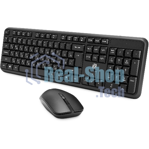Комплект клавиатура+мышь Oklick S277W беспроводной, USB, 1600 DPI, чёрный