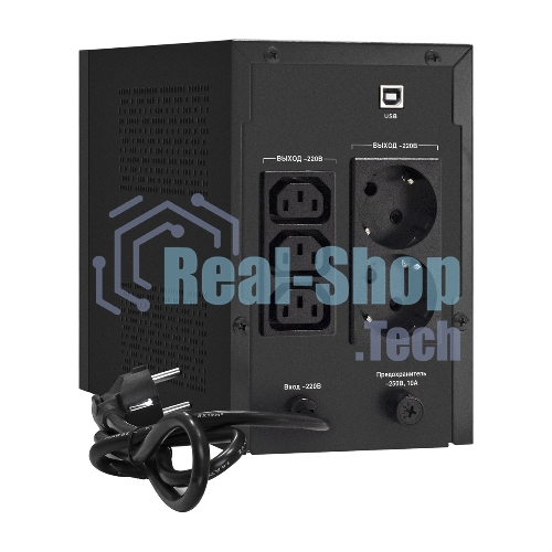Источник бесперебойного питания ExeGate EX292802RUS SpecialPro UNB-1600.LED.AVR.2SH.3C13.USB 1600VA/950W, LED, AVR, 2*Schuko+3*C13, USB,съемн.кабель, металлический корпус, черный