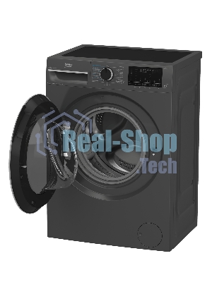 Стирально-сушильная машина Beko B3DFR57H22A антрацит, загрузка фронтальная 7.5кг, 1200 об/мин., класс: B