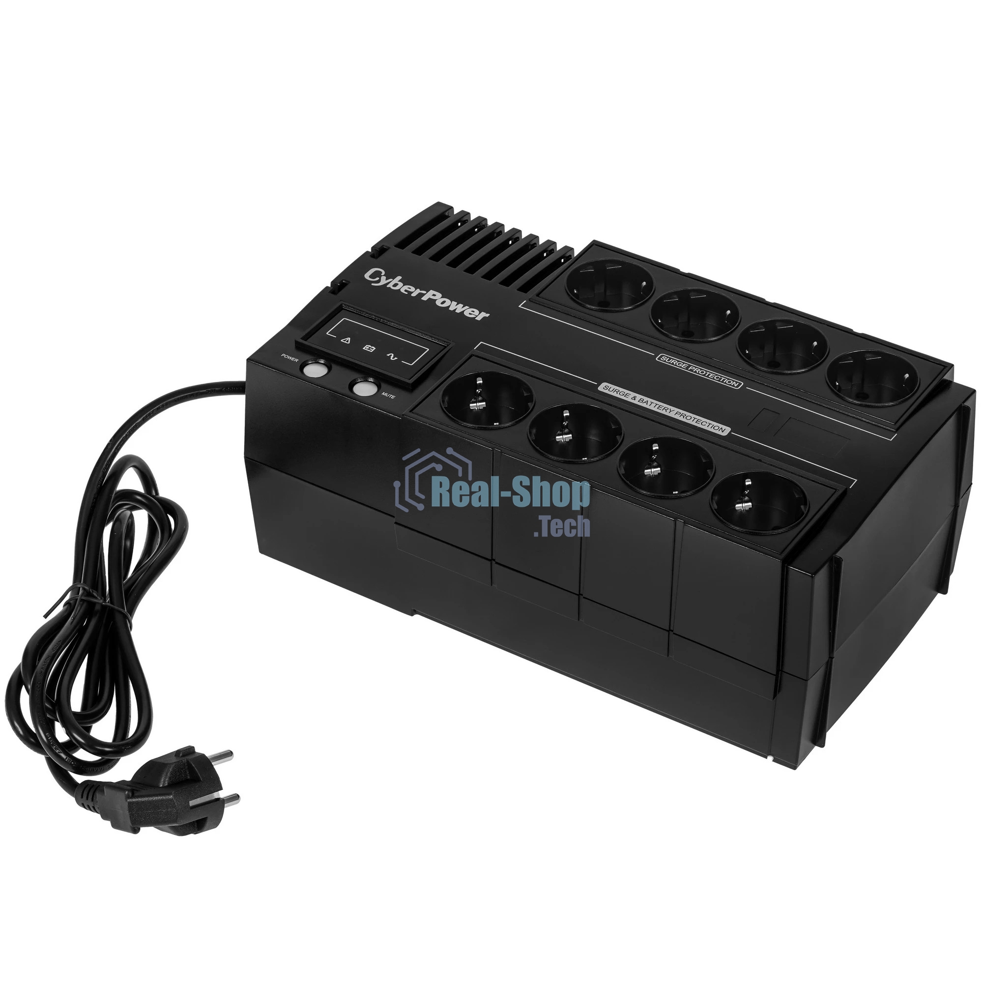 Источник бесперебойного питания CyberPower BS650E NEW/650 ВА/390 Вт/8 х CEE 7 (евророзетка)