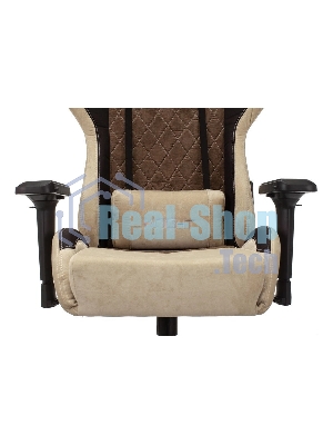 Кресло игровое Бюрократ VIKING 7 KNIGHT BR FABRIC коричневый текстиль/эко.кожа крестовина металл/пластик