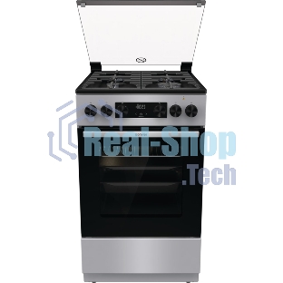 Плита Комбинированная Gorenje GK5C41SF серый (стеклянная крышка) реш.чугун