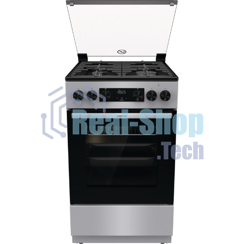 Плита Комбинированная Gorenje GK5C41SF серый (стеклянная крышка) реш.чугун