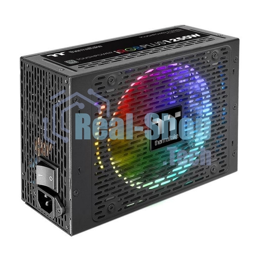 Блок питания Thermaltake ToughPower iRGb PLUS (PS-TPI-1250F3FDTE-1), 1250Вт, 80 PLUS Titanium, 140мм, модульный, черный