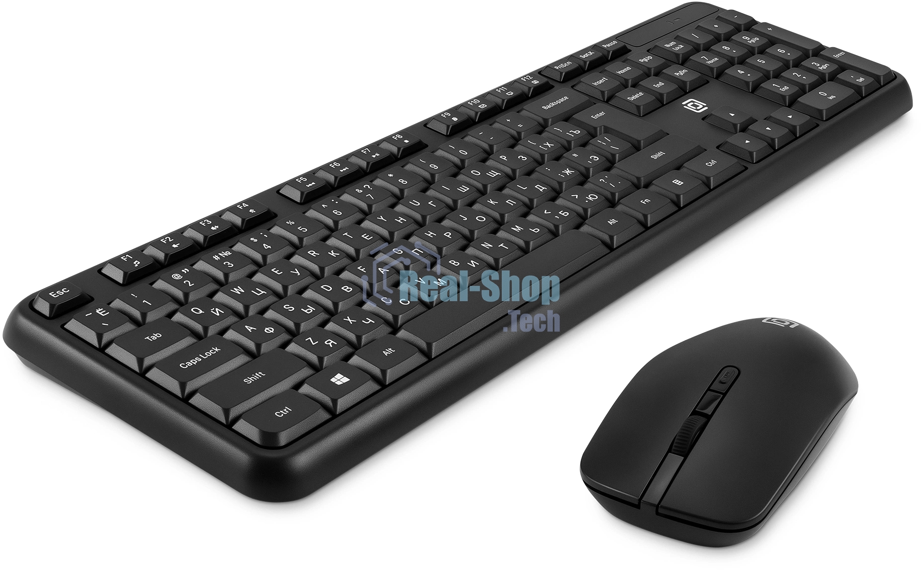 Комплект клавиатура+мышь Oklick S277W беспроводной, USB, 1600 DPI, чёрный