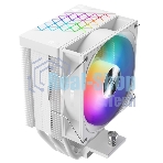 Кулер PCCooler R400 ARGb белый 92мм алюминий+медь 2200rpm 30db 4-pin 180W 133мм