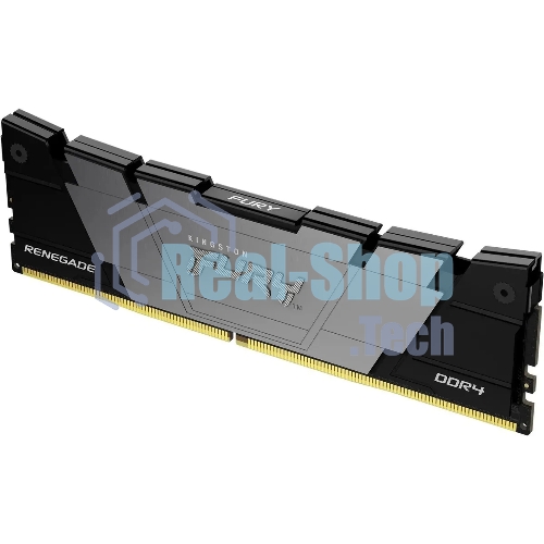 Оперативная память Kingston Fury Renegade, DDR4, 16Gb (1x16GB), 4000MHz, CL19, DIMM, с радиатором, черный