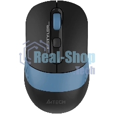 Мышь беспроводная A4Tech Fstyler FB10CS черный/синий, 2000 dpi, радиоканал, Bluetooth, USB, кнопки - 4