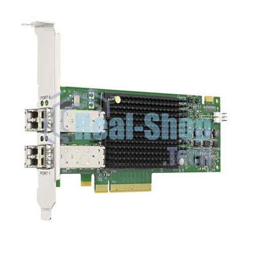 Адаптер главной шины Broadcom Emulex LPe31002-AP Gen 6 (16GFC), 2-port, 16Gb/s, PCIe Gen3 x8, LC MMF 100m, трансивер установлен, Upgradable to 32GFC