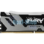 Оперативная память Kingston Fury Renegade RGB, DDR5, 24GB (1x24 GB), 7200 MHz, CL38, радиатор, RGB, серебристый