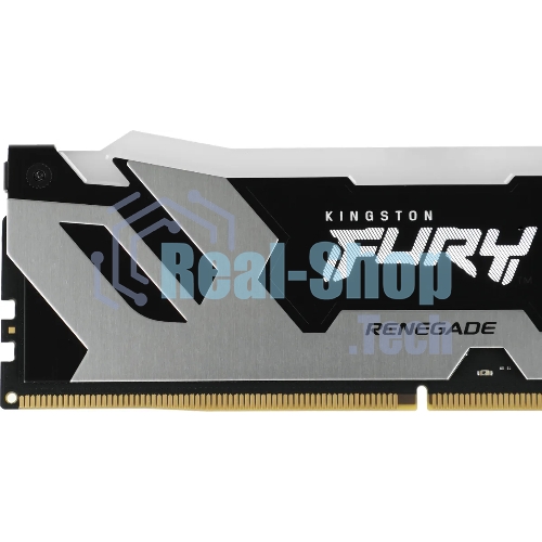 Оперативная память Kingston Fury Renegade RGB, DDR5, 24GB (1x24 GB), 7200 MHz, CL38, радиатор, RGB, серебристый