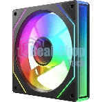 Вентилятор для корпуса Bloody CF-11 LCD ARGb 120х120x25 черный 4-pin 32дБ (упак.:1шт) (CF-11-ARGb120-BK) Ret