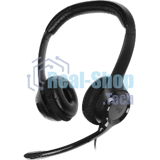 Гарнитура Logitech H390 чёрный, проводная, USB