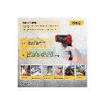 Инфракрасный пирометр (термометр) с цветным экраном Deli DL333550