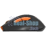 Мышь беспроводная A4Tech Fstyler FG30S серый/оранжевый, 2000 dpi, радиоканал, USB, кнопки - 6