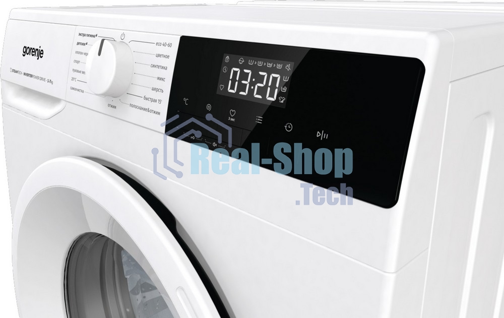 Стиральная машина Gorenje W2NHPI72SCSIRV белый загрузка фронтальная 7 кг, 1200 об/мин., класс: А