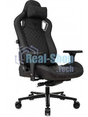 Кресло Knight Craft черный, экокожа, 120 кг, механизм качания