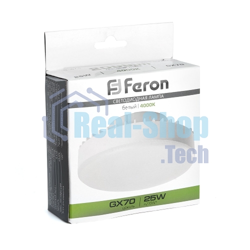 Лампа светодиодная Feron LB-474 LED 25Вт GX70 белый таблетка