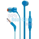 Проводные наушники JBL Tune 110 синий, внутриканальные, Jack 3.5 мм