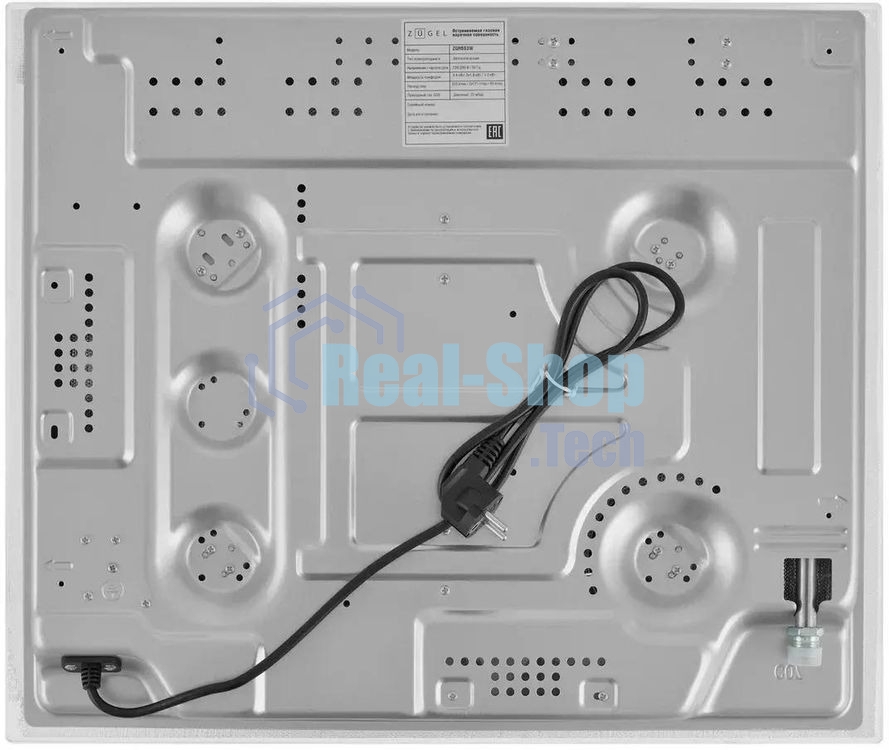 Варочная панель газ ZUGEL ZGH603W, белая