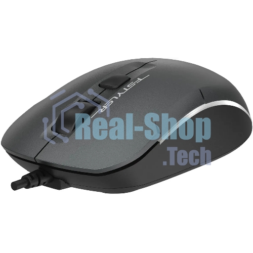 Мышь проводная A4Tech Fstyler FM26S серый/черный, 1600 dpi, USB, кнопки - 4