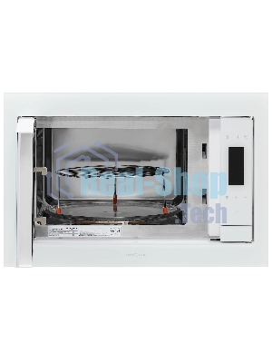 Встраиваемая микроволновая печь Krona ESSEN 60 WH DOTS белый, 31 л, 1000 Вт, переключатели - сенсор