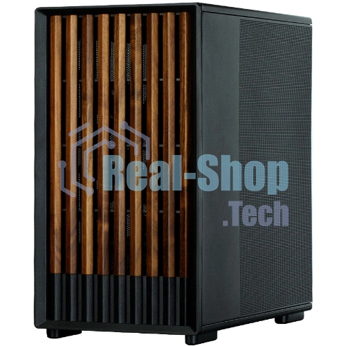 Компьютерный корпус Zalman P10 NAMU, MATX, черный, WINDOW, FRONT COVER WALNUT, 2x3.5