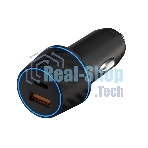 Автомобильное зарядное устройство Maxvi CCM-MS604PD 48W 6A (USB + Type-C, QC3.0 PD3.0) черный