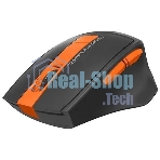 Мышь беспроводная A4Tech Fstyler FG30S серый/оранжевый, 2000 dpi, радиоканал, USB, кнопки - 6