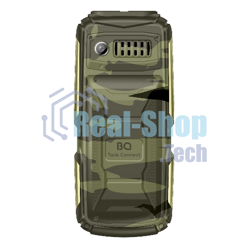 Мобильный телефон BQ 2430L Tank Connect камуфляж/золотистый