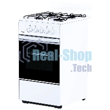 Плита газовая Лада Nova RG 24039 W белый, конфорок 4 газовых, духовка 50 л, 50 см x 85 см x 60 см